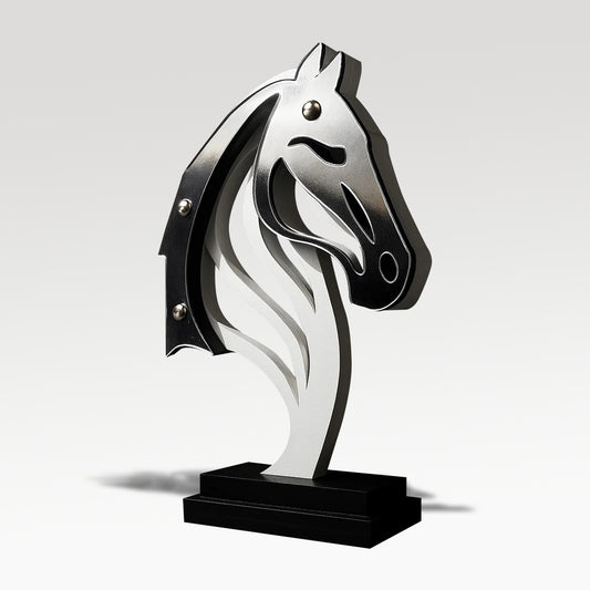 Escultura Cavalo White